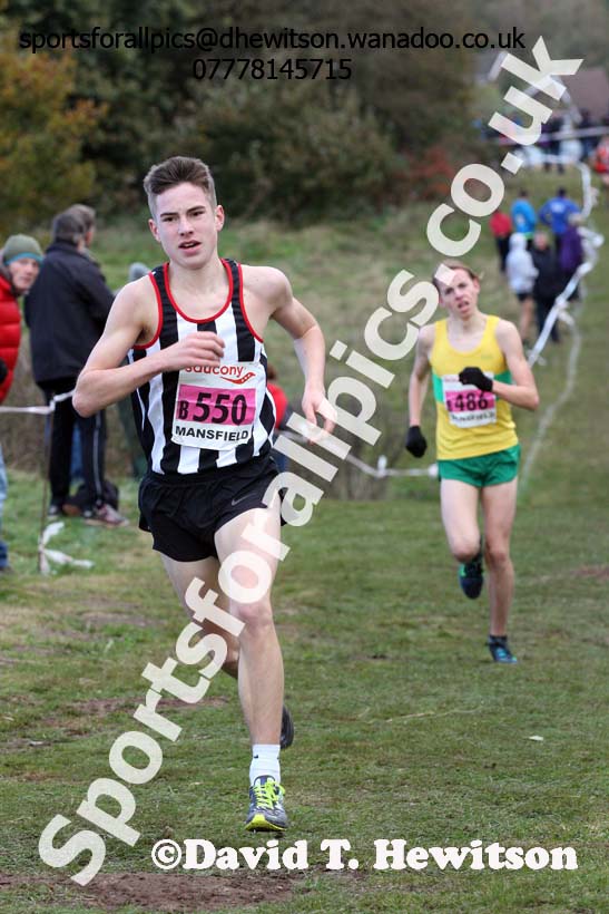 Mens under-17s, 2016 National Cross Country Relays, Berry Hill Park, Mansfield. Photo: David T. Hewitson/Sports for All Pics